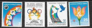 CYPRUS SG849/52 1994 ANNIVERSARIES AND EVENTS MNH