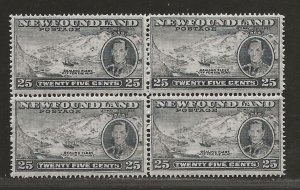 NEWFOUNDLAND  SC# 242  BLK/4   VF/MLH