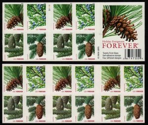 4481 CF1 Counterfeit Holiday Evergreens Booklet Pane of 20 First Class Stamps