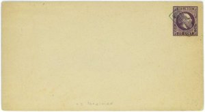 93759 - DUTCH INDIES  - POSTAL HISTORY -  STATIONERY COVER  Gau # 3  SPECIMEN