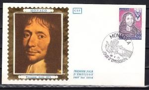 Monaco, Scott cat. 868. French Actor issue. Silk Cachet First day cover. ^