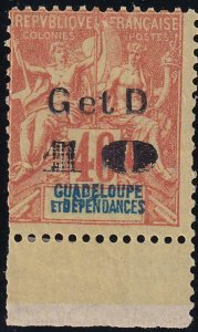 Guadeloupe 1903 SC 46i Double surcharge 