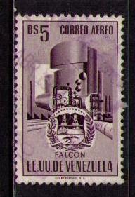 VENEZUELA Sc# C462 USED FVF Flacon Coat of Arms Oil Refinery