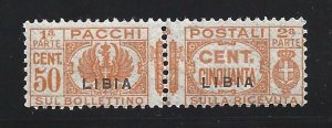 1931 LIBYA, Postal Parcels, No. 25, 50c. orange, MNH**, E.Diena Signature