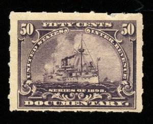 B275 U.S. Revenue Scott R171 50-cent Battleship Mint never hinged