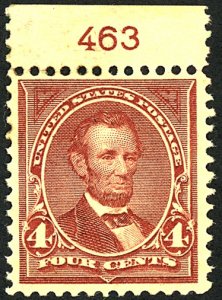 U.S. #280 MINT PL# SINGLE OG NH