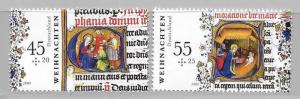 Germany B1024-25 Christmas set MNH