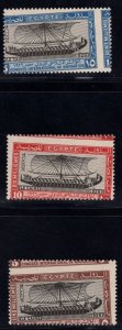 MOMEN: EGYPT SC #118-120 MISPERF 1926 MINT OG NH LOT #67714*