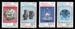 TURKEY Scott B208-B211 MNH** 1985 Ceramic artifact semi-postal set CV $7.25