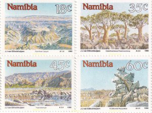 163184 MNH NAMIBIA 1990 PAISAJES