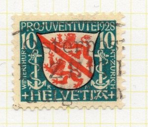 Switzerland Pro Juventute 1927-28 Helvetia Issue Fine Used 10c. 260892