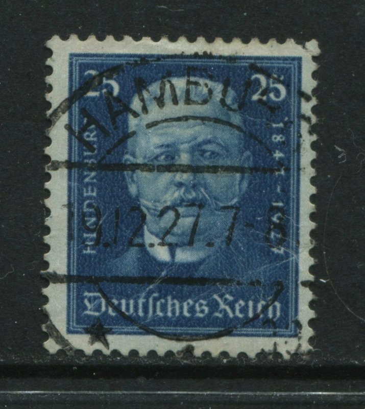 Germany 1927 Semi-Postal Paul Hindenburg 25 pf deep blue used