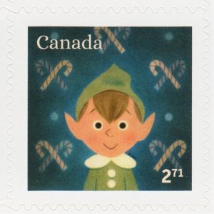 ELF = CHRISTMAS PORTRAITS = One Booklet of 6 x $2.71 stamps = MNH Canada 2021