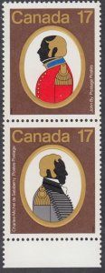 Canada - #820a Canadian Colonels Se-Tenant Pair - MNH