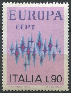 Italy Sc#1066 MNH, 90L mauve & multi, Europa (C.E.P.T.) 1972 - Stars (1972)