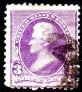 SC# 221 - (3c) - Jackson, purple, used single