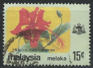 Malacca 1979 - 15c Hibiscus - SG86 used