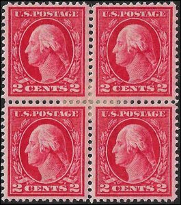 406 Mint,OG,HR... Block of 4... SCV $28.00... VF/XF