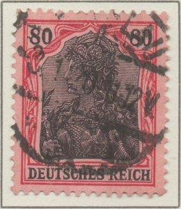 Germany Germania 80pf Lozenges watermark Deutsches Reich stamps 1905 SG92