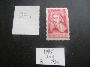 FRANCE 1935 HINGED SC 304 SET XF $20 (241) NEW COLLECTION.