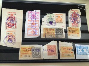Italy Torino 1950-51 Stockbrokers revenue label stamps A11103