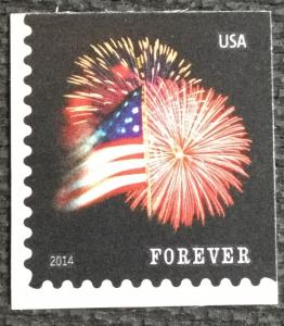 US #4871 MNH Booklet Single Flag/Fireworks (.49)
