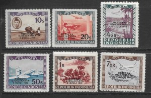 Indonesia C37,8,41,3,5,6 MNH f-vf 2020 CV $19.50