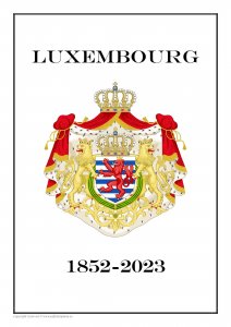 Luxembourg 1852-2023 PDF (DIGITAL)  STAMP ALBUM PAGES