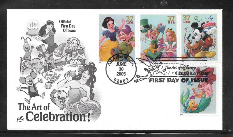 Just Fun Cover #3912-15 FDC Artcraft Cachet. (A1368)