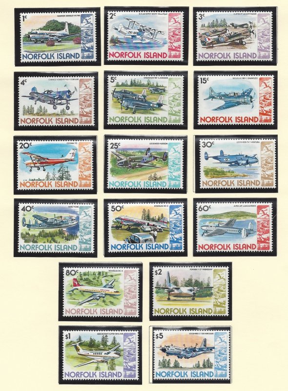 Norfolk Island 256-270 MNH 1980