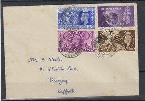 GB KGVI 1948 Olympics Cover Postal History JK6450