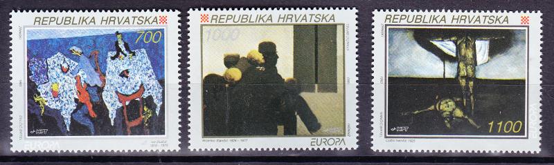 Croatia 1993 500d  EUROPA ART VF/NH(**)