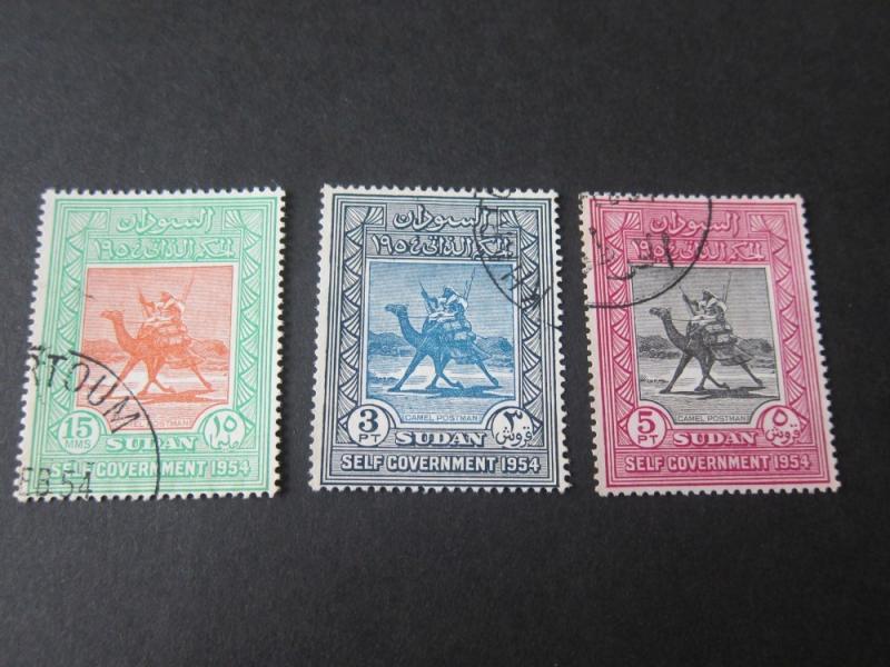 Sudan 1954 Sc 115-7 set FU