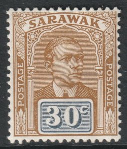 Sarawak Scott 68 - SG71, 1922 Sir Charles Vyner Brooke 30c MH*