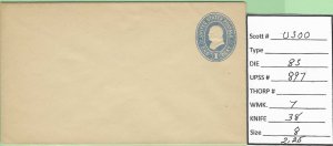 Scott# U300  UPSS#897  1   Envelope