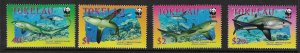 TOKELAU ISLANDS SG336/9 2002 PELAGIC THRESHER SHARKS MNH