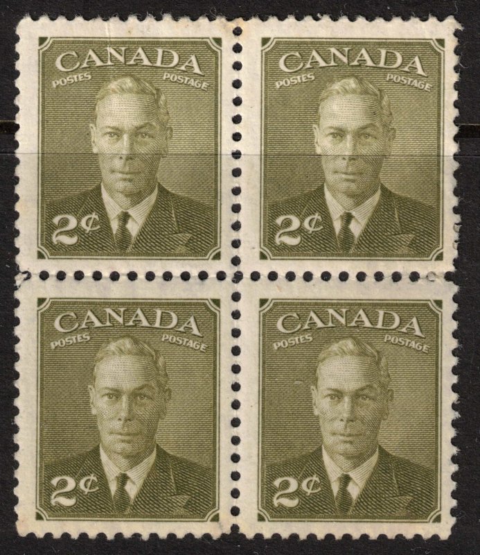 CANADA -King George VI Portrait - 305 - 1951 Mint Block