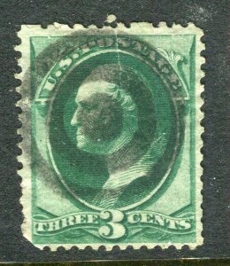 USA; 1870s early Presidential Series used 3c. value fair Postmark