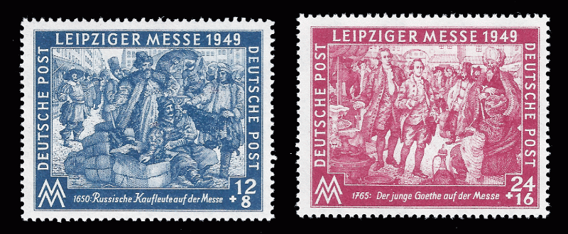 Germany, Soviet Zone 1949 Sc 10NB12-13 MH