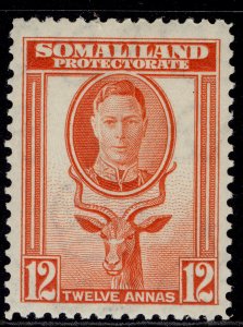SOMALILAND PROTECTORATE GVI SG112, 12a red-orange, M MINT.