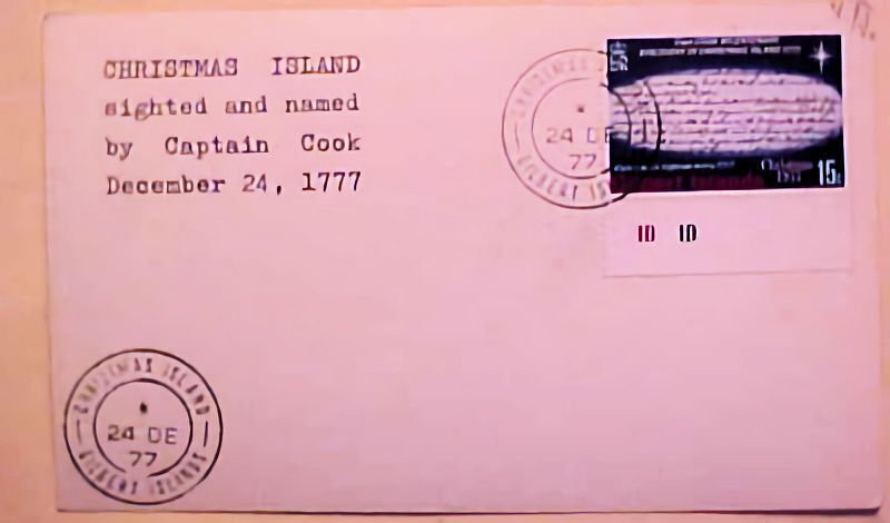 BRITISH GILBERT CHRISTMAS ISLAND 1977 