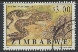 Zimbabwe SG 947  SC# 779 Used  Endangered Species  see detail and scan