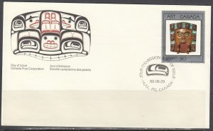 Canada Scott 1241 FDC - Masterpieces of Canadian Art