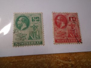 Montserrat  #  43-44  used