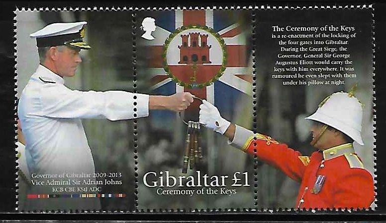 Gibraltar 1413 Ceremony of the Keys Mint NH