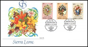 Sierra Leone 509,511,514 Royal Wedding Fleetwood U/A FDC