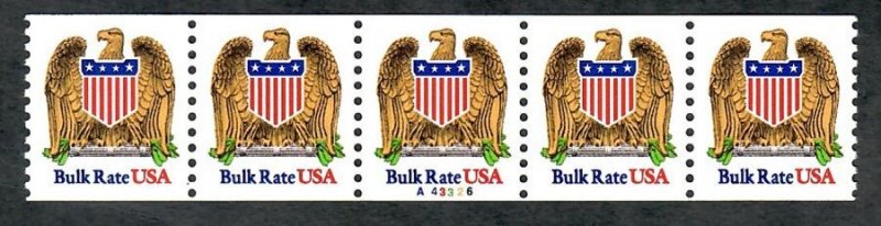 US #2602 Eagle and Shield MNH plate number coil PNC5 #A43326