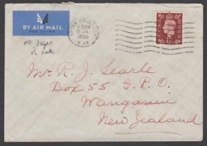 GB 1938 1½d rate 'All Up' airmail first flight cover to New Zealand.........Q126