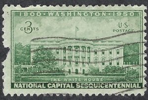 United States #990 3¢ National Capital Sesquicentennial (1950). Used