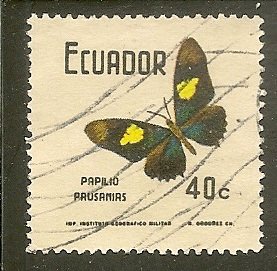 Ecuador  Scott 800 Butterfly   Used